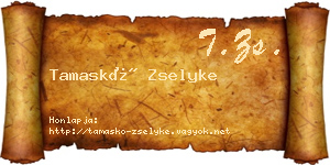 Tamaskó Zselyke névjegykártya